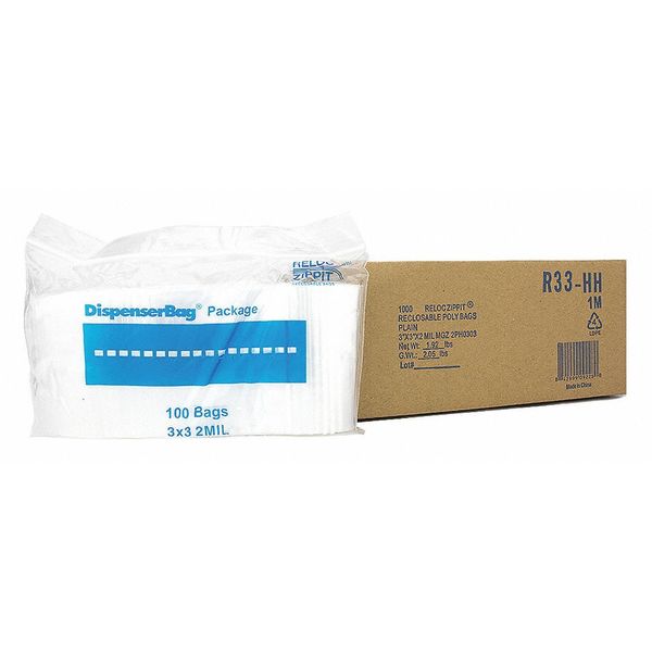 Reclosable Poly Bag 2-MIL, 3