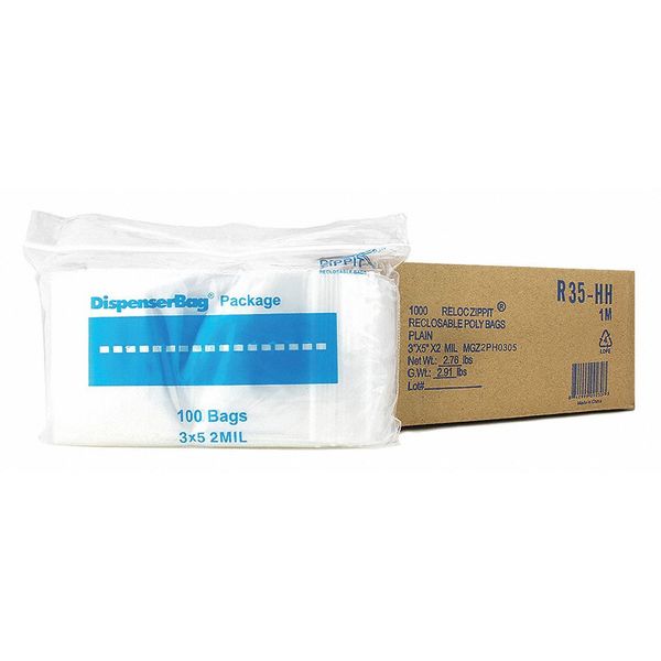 Reclosable Poly Bag 2-MIL, 3