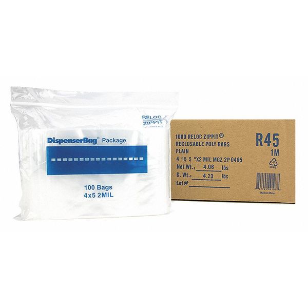 Reclosable Poly Bag 2-MIL, 4
