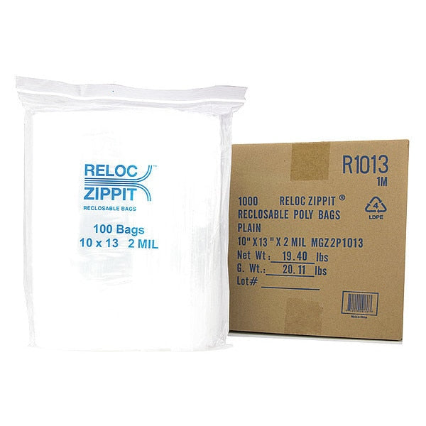 Reclosable Poly Bag 2-MIL, 10