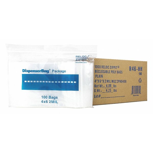 Reclosable Poly Bag 2-MIL, 4