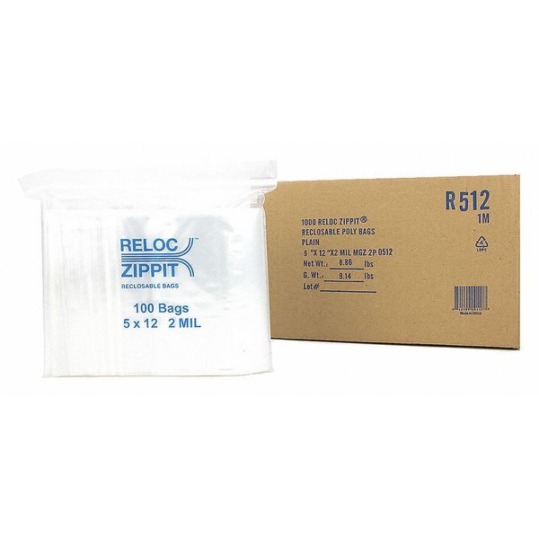 Reclosable Poly Bag 2-MIL, 5