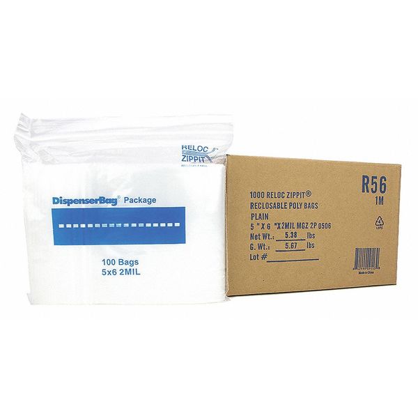 Reclosable Poly Bag 2-MIL, 5