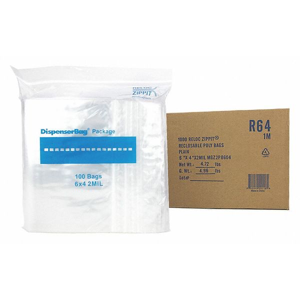 Reclosable Poly Bag 2-MIL, 6
