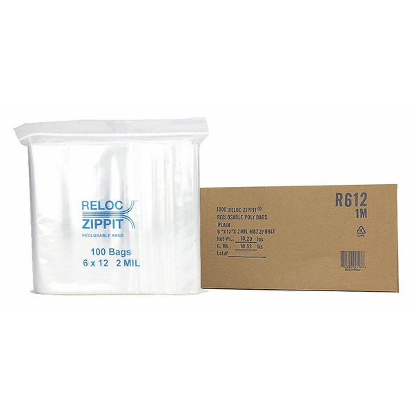Reclosable Poly Bag 2-MIL, 6