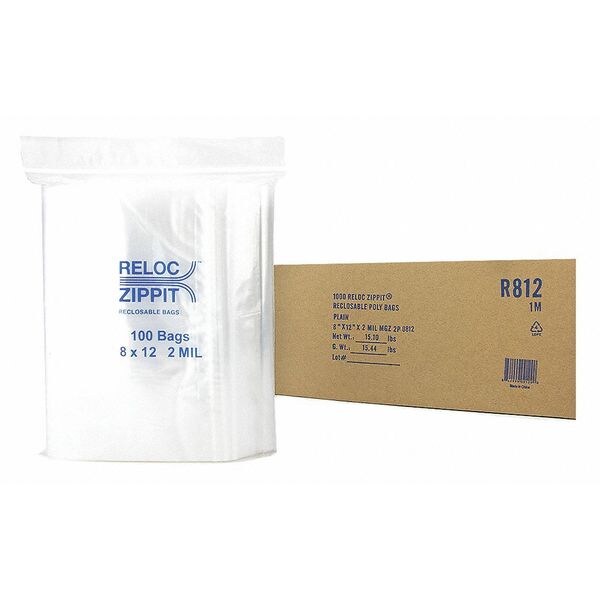 Reclosable Poly Bag 2-MIL, 8