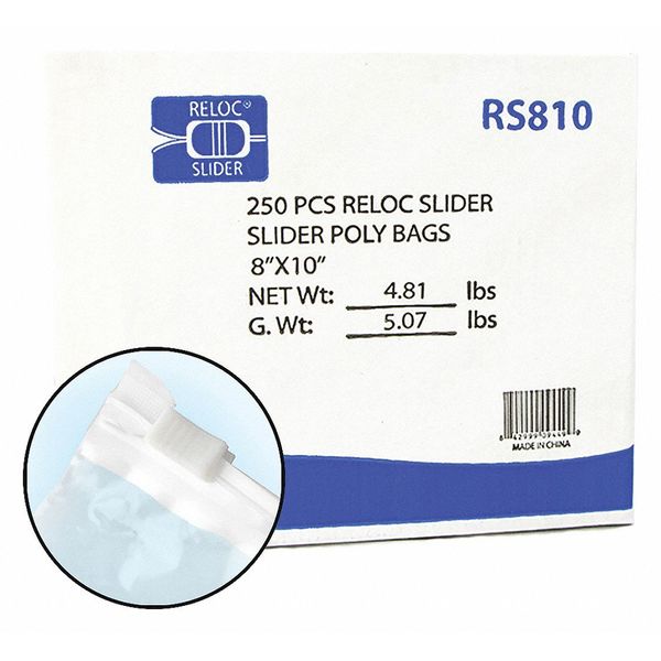 Reclosable Poly Bag 2.7-MIL, 8