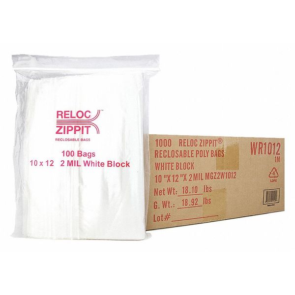 Reclosable Poly Bag 2-MIL, 10