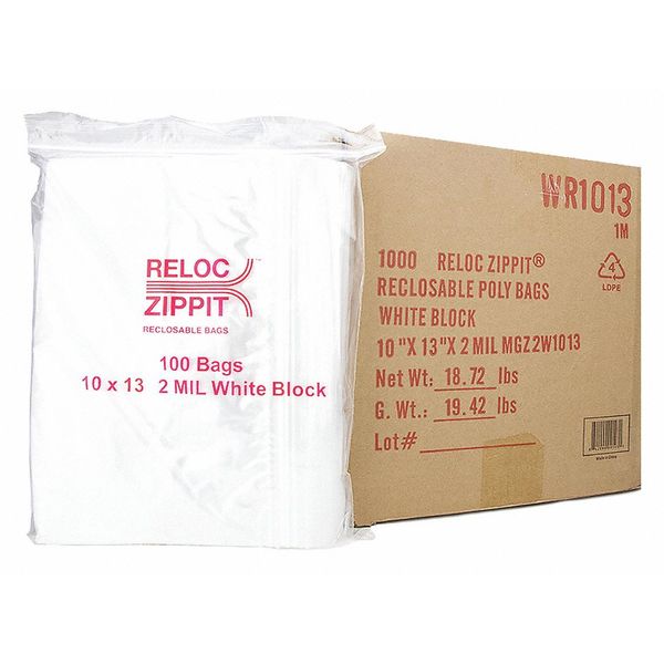 Reclosable Poly Bag 2-MIL, 10