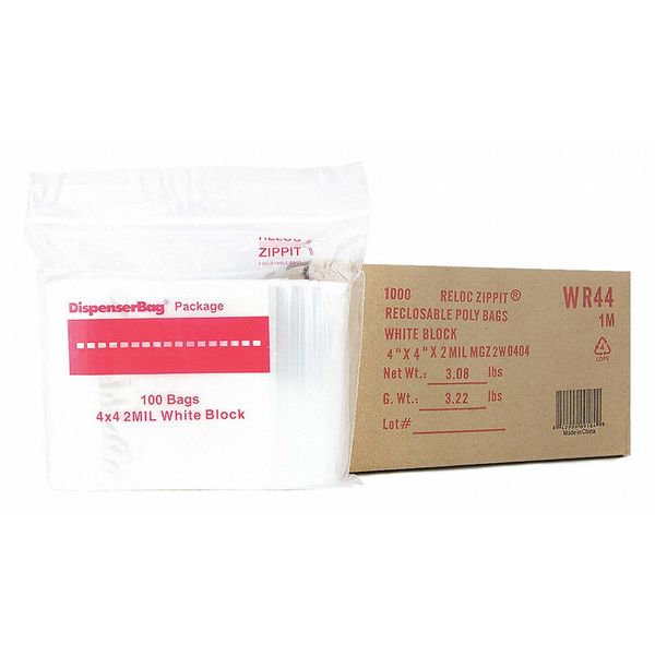 Reclosable Poly Bag 2-MIL, 4