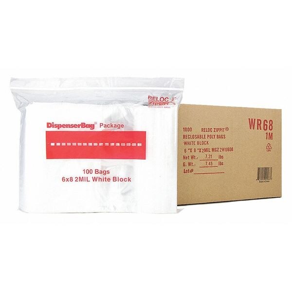Reclosable Poly Bag 2-MIL, 6