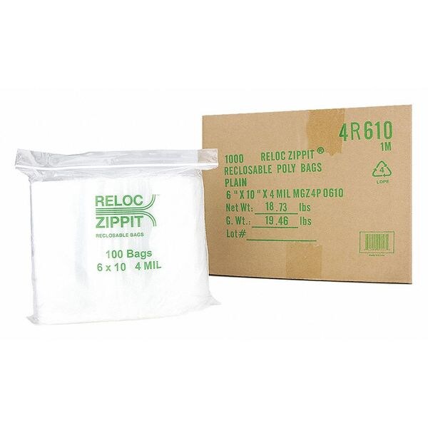 Reclosable Poly Bag 4-MIL, 6