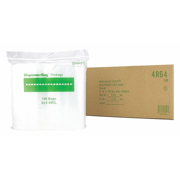 Reclosable Poly Bag 4-MIL, 6