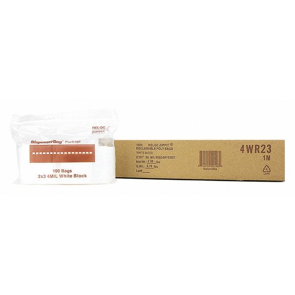 Reclosable Poly Bag 4-MIL, 2