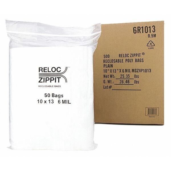 Reclosable Poly Bag 6-MIL, 10
