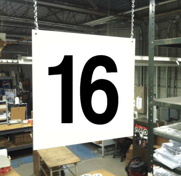 Hanging Aisle Sign, Legend 16