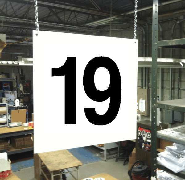 Hanging Aisle Sign, Legend 19