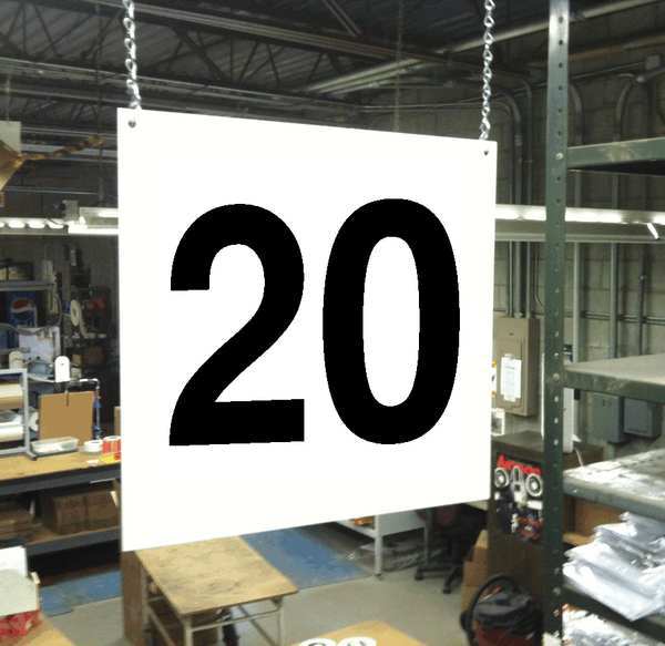 Hanging Aisle Sign, Legend 20