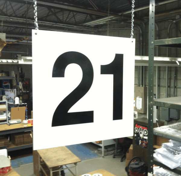 Hanging Aisle Sign, Legend 21