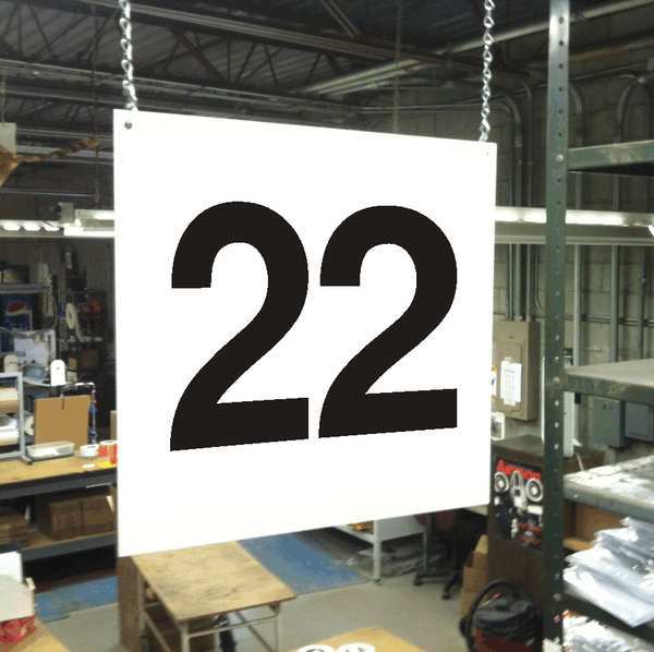 Hanging Aisle Sign, Legend 22