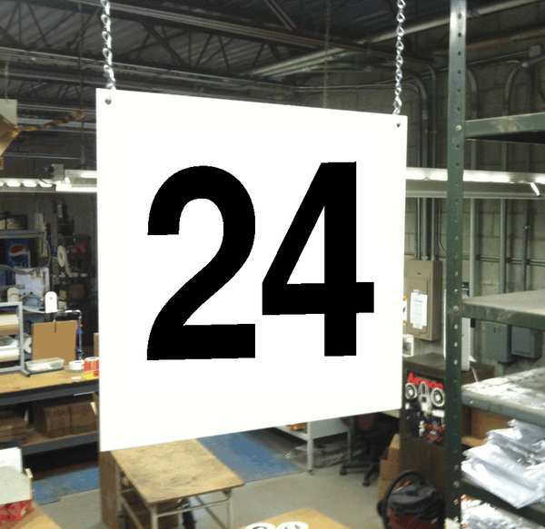 Hanging Aisle Sign, Legend 24