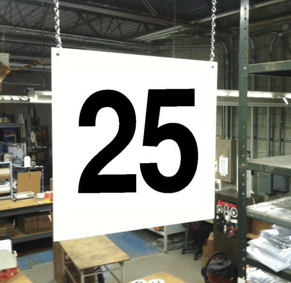 Hanging Aisle Sign, Legend 25