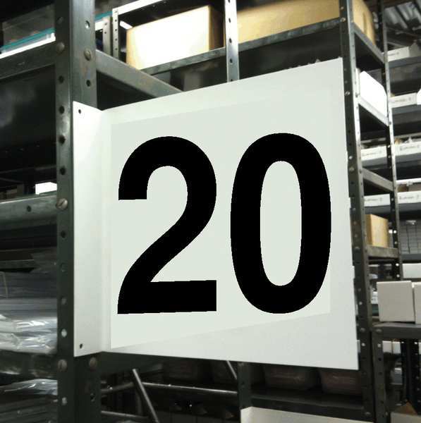 Projecting Aisle Sign, Legend 20, HPS-2W1412-20