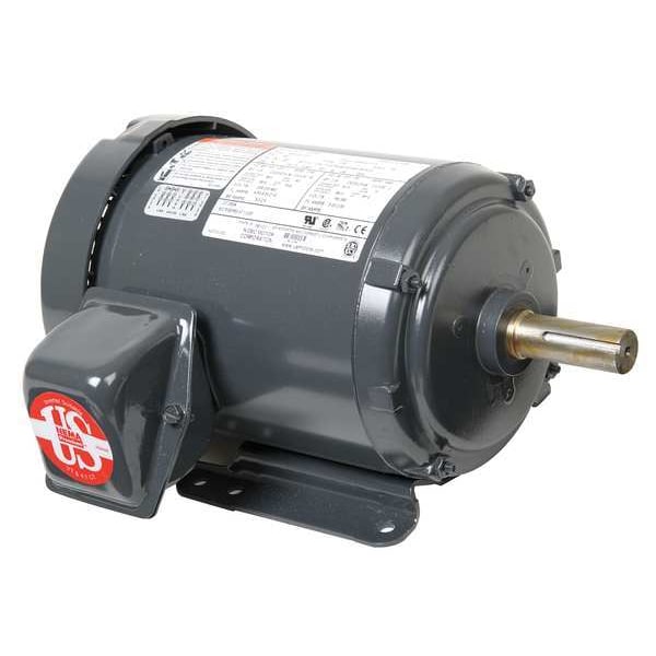 3-Phase General Purpose Motor, 1 1/2 HP, 182T Frame, 208-230/460V AC Voltage, 1,200 Nameplate RPM