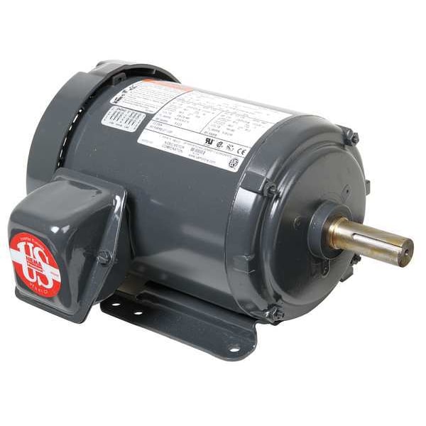 3-Phase General Purpose Motor, 1 HP, 145T Frame, 208-230/460V AC Voltage, 1,200 Nameplate RPM