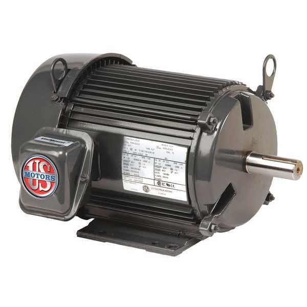 3-Phase General Purpose Motor, 5 HP, 215T Frame, 208-230/460V AC Voltage, 1,200 Nameplate RPM