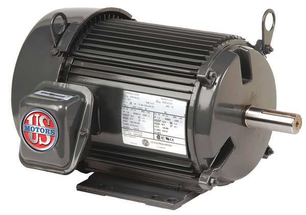 3-Phase General Purpose Motor, 3 HP, 213T Frame, 208-230/460V AC Voltage, 1,200 Nameplate RPM