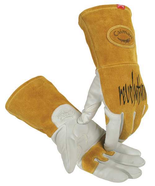 TIG Welding Gloves, Goatskin Palm, L, PR