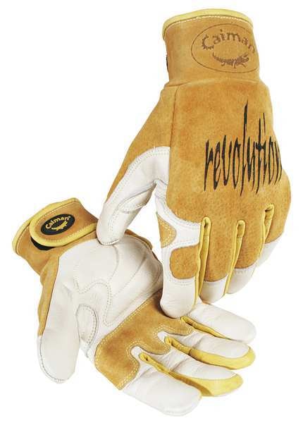 TIG Welding Gloves, Cowhide Palm, L, PR