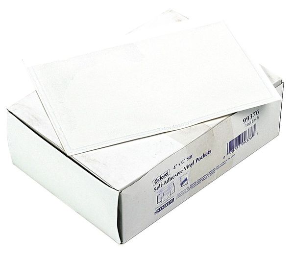 Self-Adhesive Sheet Protector, Clear, PK100
