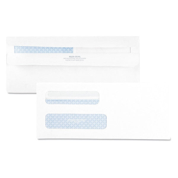 Dbl Window Envelope, White, Paper, PK500