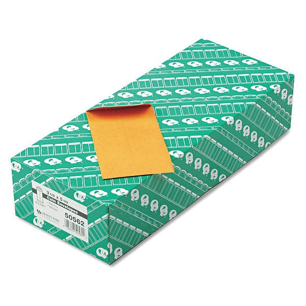 Coin Envelope, Light Brown, Kraft, PK500
