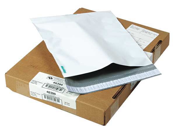 Expandable Envelope, White, Poly, PK100