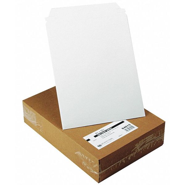 Photo/Doc Envelope, Wht, Fiberboard, PK25