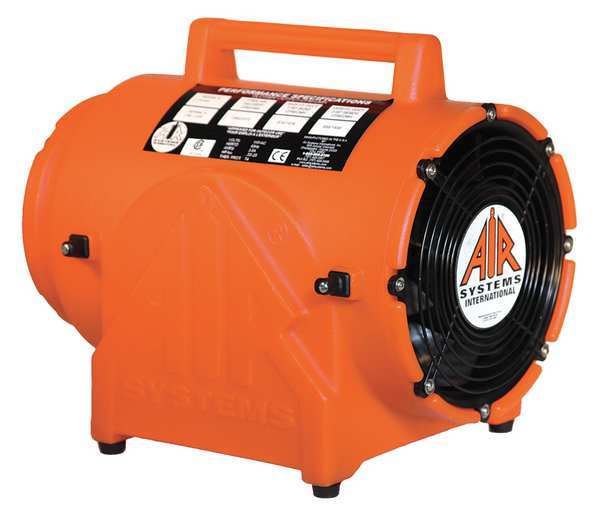 Conf. Sp Fan, Axial, Plastic, Orng, 8 In