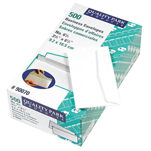 Business Envelope, White, Paper, PK500