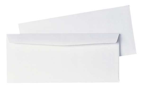 Business Envelope, White, Paper, PK1000
