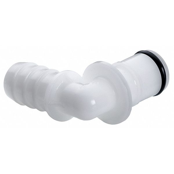 Coupler, Push In, Acetal, White