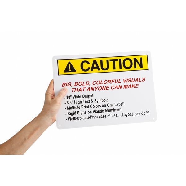 Label, White/Yellow/Black, Labels/Roll: 60