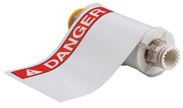 Label, Red/White, Labels/Roll: 60