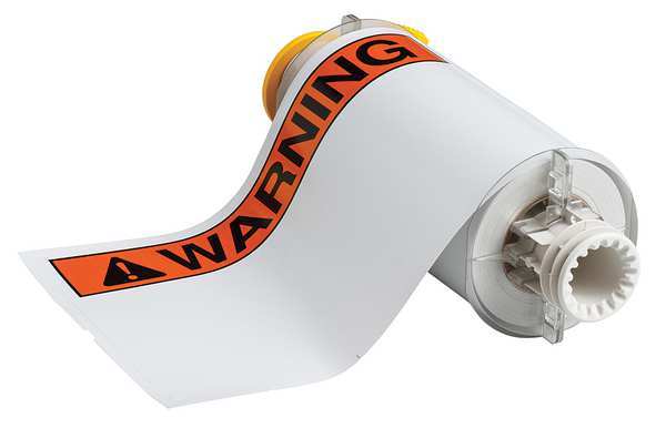 Label, Orange/Black/White, Labels/Roll: 60