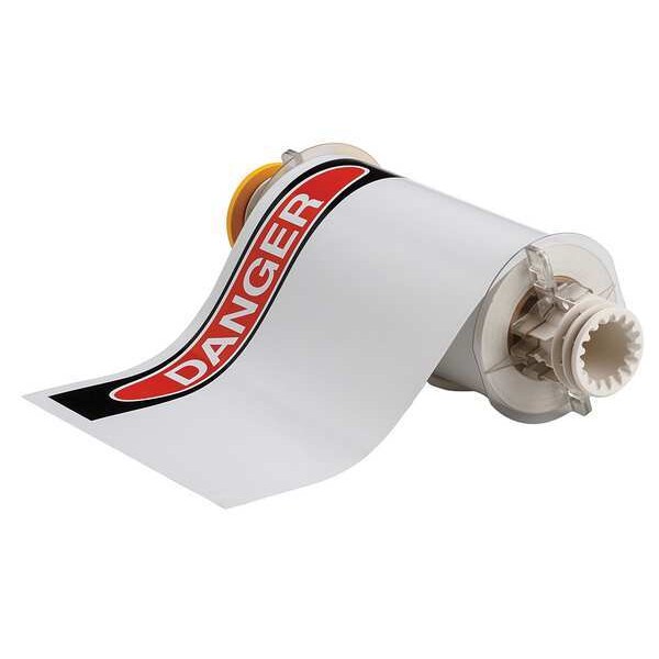 Label, Red/White, Labels/Roll: 60