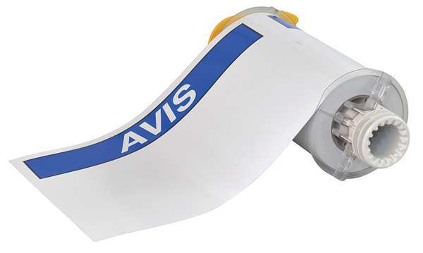 Label, White/Blue, Labels/Roll: 60