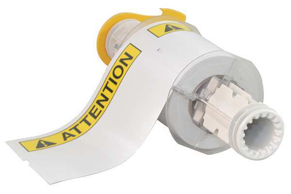 Label, White/Yellow/Black, Labels/Roll: 95