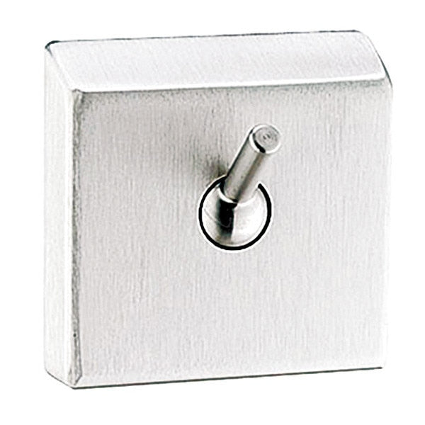 Security Hook, 1 Hook, 2-1/4In D, Satin