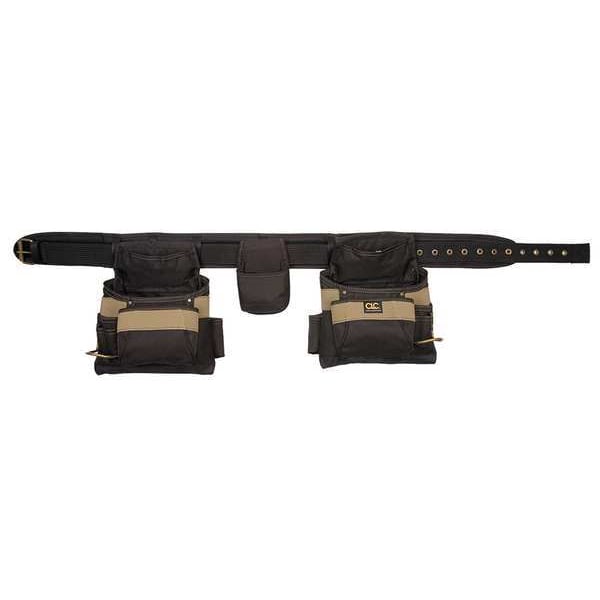 Black Polyester Tool Belt, 16 Pockets